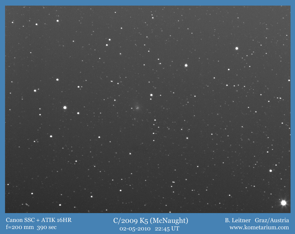 C/2009 K5 mit Canon S.S.C. 200mm