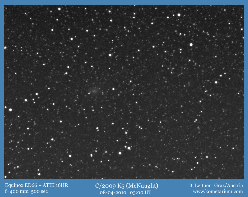 C/2009 K5 mit Equinox ED66 400mm
