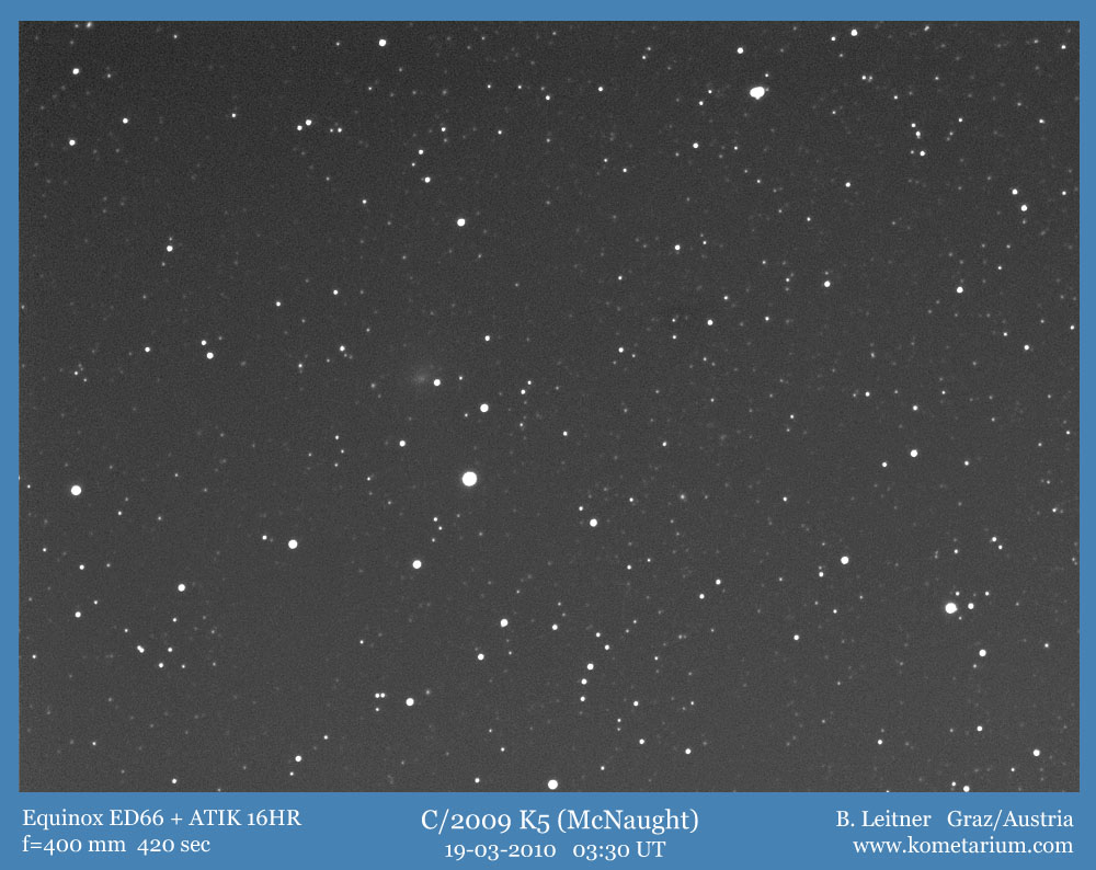 C/2009 K5 mit Equinox ED66 400mm