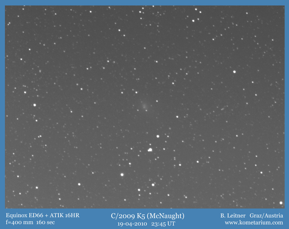 C/2009 K5 mit Equinox ED66 400mm
